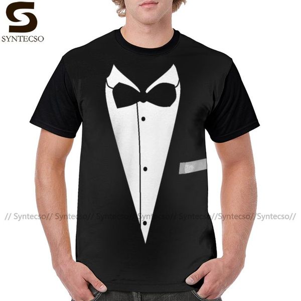 

bond t shirt tuxedo t-shirt casual man tee shirt polyester graphic plus size fun graphic tshirt, White;black