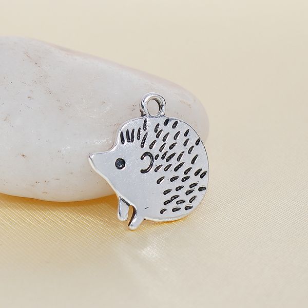 

doreenbeads цинковый сплав подвески сердце ежик животных античное серебро цвет ювелирные изделия аксессуары для изготовления ювелирных издел, Silver