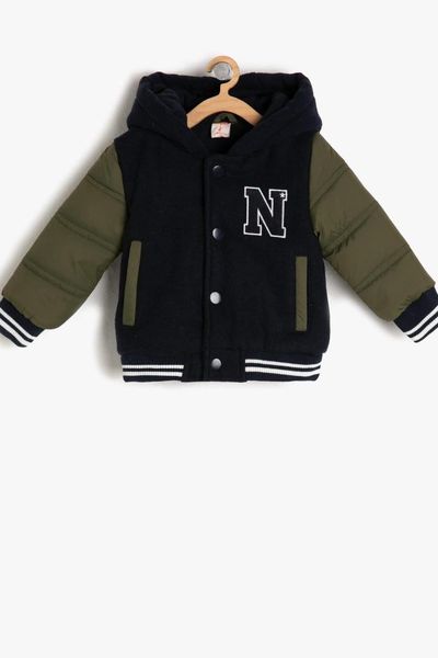 

koton kids navy blue male baby kapÃ¼sonlu coats, Black;brown