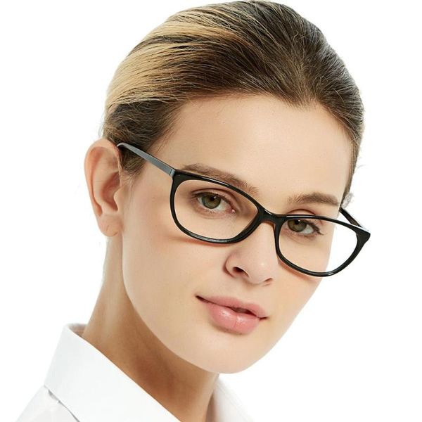 

fashion acetate eyewear handmade prescription lens optical eyeglass woman and men frame zou, Black
