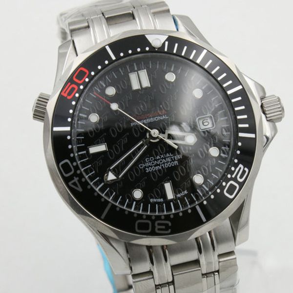 

luxury men's watches co axial 2507 automatic pofessional 300m wach planet ocean james bond 007 spectre watches men dive wristwatches, Slivery;brown