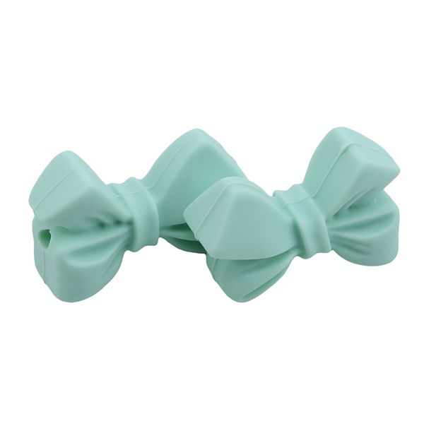 

10pcs bow beads creative diy baby teeth beads baby chews designed for little baby food grade molar beads column molars products