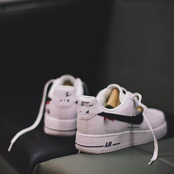 

fofdesigns yellow pink nikÃ¨ x suprÃ¨me x the north facÃ¨ low air forcing 1 sup fold face pleated surface leather sneakers running shoes 112510, Black