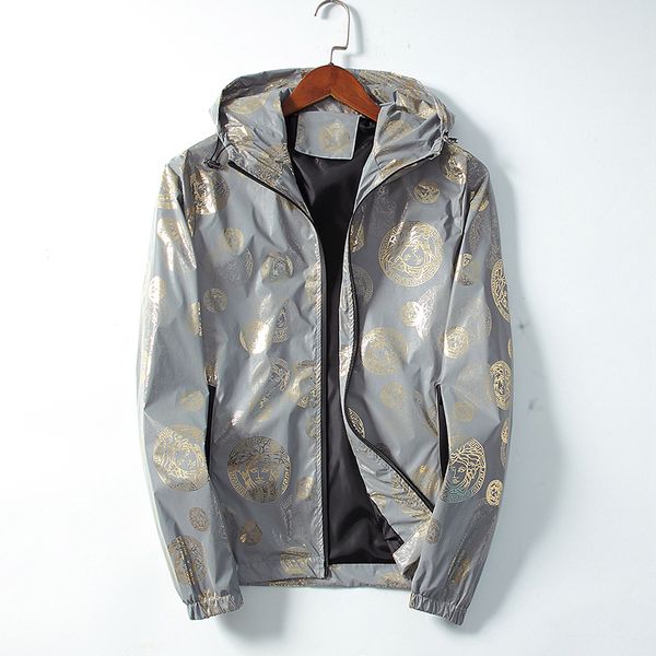 

men designer jackets awsome reflective brand mens jackets windbreaker special color designer classic print coats street hoodies, Black;brown