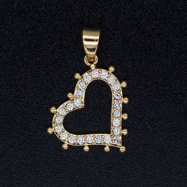 

3шт / серия 100% real micro pave cz сердце любовь подвески оптовый заказ oem принять завод прямых продаж diy ювелирных нахождения supplies, Silver