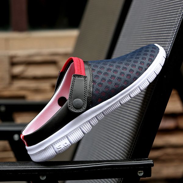 

outdoor beach men's sandals lightweight outdoor slippers for men sneakers flip flops casual shoes zapatos de hombre, Black