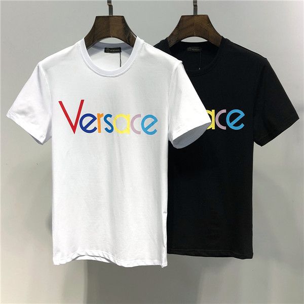 

new 2019 europe paris printing embroidery medusa t shirts fashion mens designer t shirts casual men clothes cotton tee, White;black