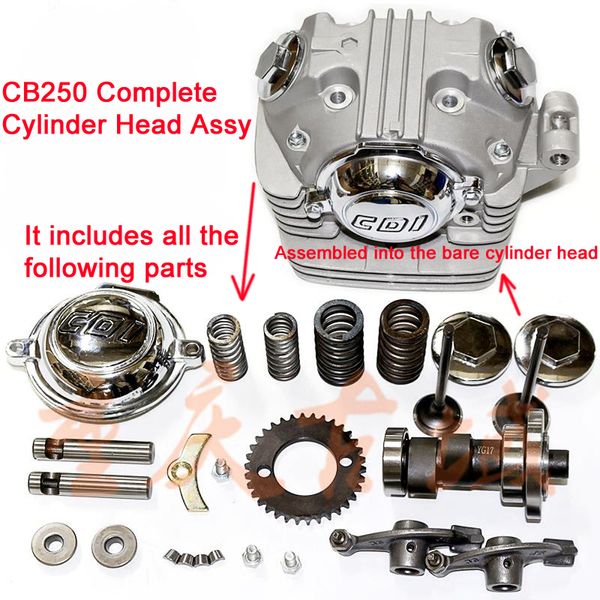 

oem quality engine cylinder head assy for cqr rtf t4 zongshen loncin cb250