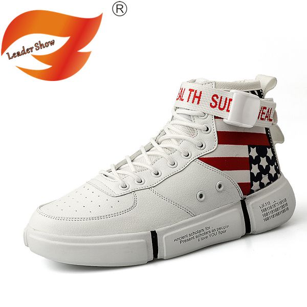 

leader show men casual shoes high-outdoor sneakers high quatily fashion men shoes big size 45 casual flats zapatillas, Black