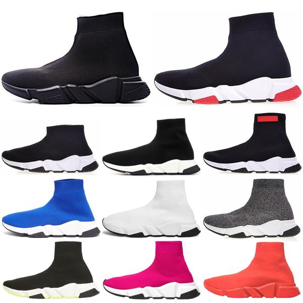 

2020 ace men women casual sock shoes speed trainer luxury designer triple black vintage socks sneaker casual shoes platform 36-45 cheap