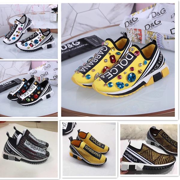 

g & d women's rhinestone crystal sorrento sneakers men's lazy sneakers elastic mesh black white red sequin runner flat sneakers