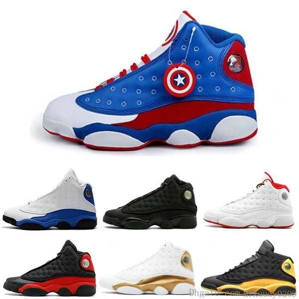 

13s мужские ботинки баскетбола he got game hyper royal black cat dmp mtlc золото чикаго 13 мужчины тренажёры спорт sneaker размер 8-13