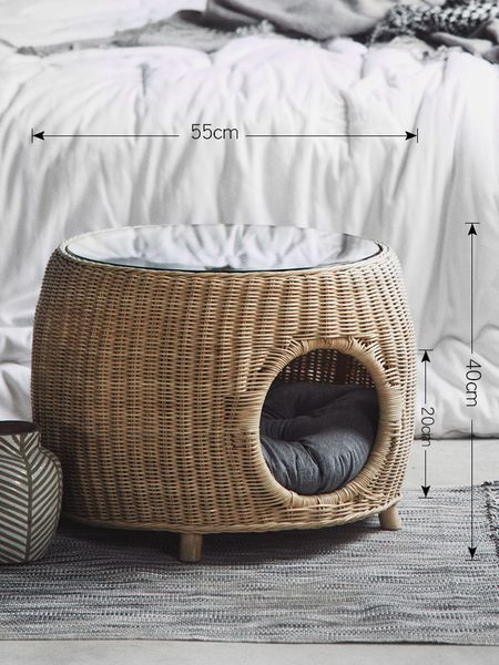 

sharing m8 cat помет rattan номер villa собак pet nest маленький игрушечный журнальный столик four seasons универсальный