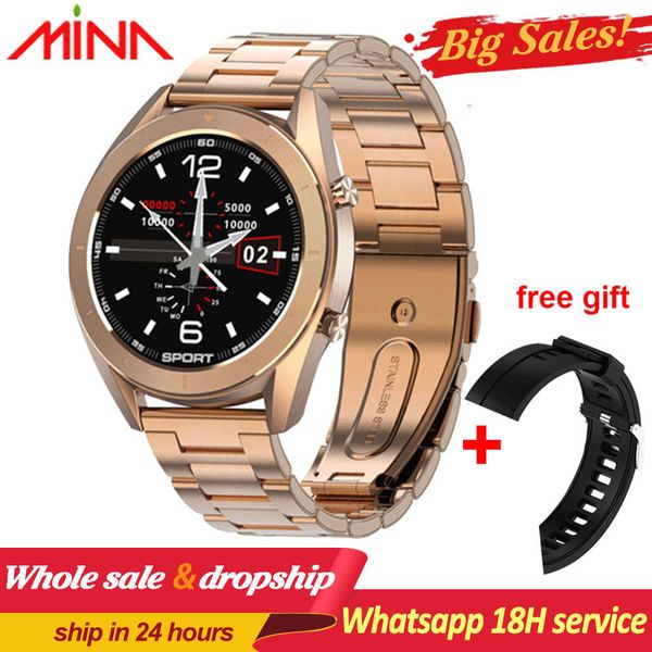 

dt99 smart watch men ip68 waterproof 1.2 inch round hd screen ecg detection changeable dials women smartwatch fitness tracker, Slivery;brown