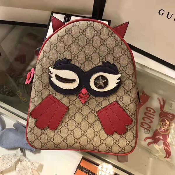 

school bag boy fashion owl design red baby girl fashion backpacks brand designer shoulder bag women makeup bags men lapbag