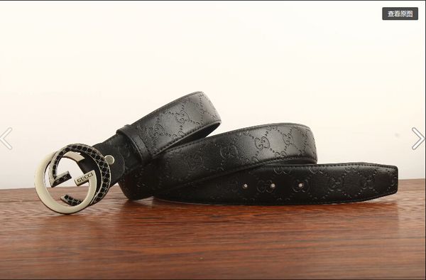 

selling big color double buckle belt designer belt men and women new men's business belt, Black;brown