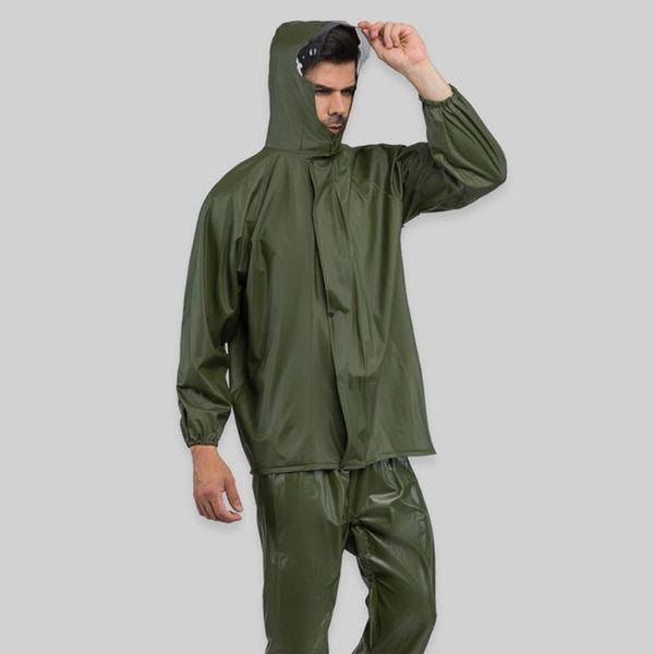 

adults raincoat protective split reflective raincoat adultsaliva cover prevent splashing protective, Tan;black