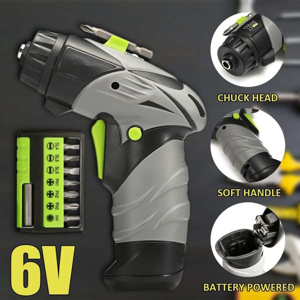 

home diy rotatry tools portable cordless mini electric drill batteries powered wireless screwdriver set with led light+drill set