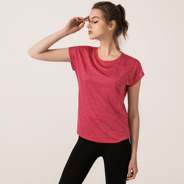 

2019 women's lightweight breathable fitness clothes, quick dry clothes, loose blouses,sports leisure running t-shirts, Black;blue