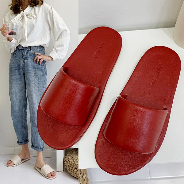 

shoes woman's slippers slides shose women 2020 flat soft summer rome pu rubber fashion basic shoes slippers, Black