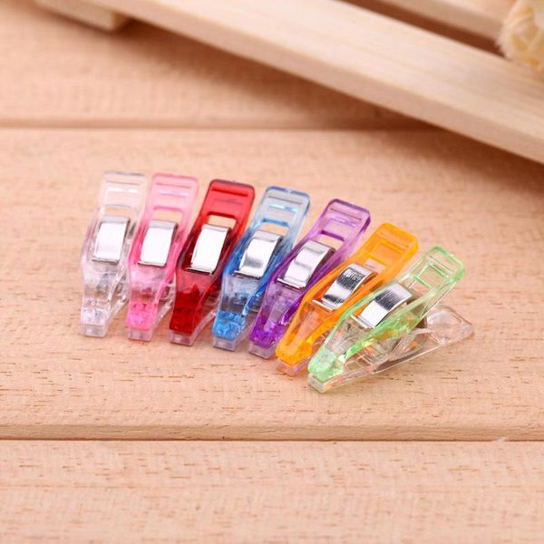 

20/50pcs plastic wonderful clips holder for diy patchwork fabric quilting sewing knitting clips home office supplies, Black