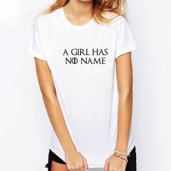 

женщина shirt женщины топы женщины футболки summer thrones a girl has no name смешной вскользь тенниска женщины чай топы рубашки, White