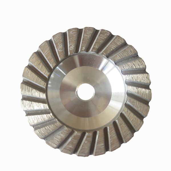 

gd28 aluminium base diamond grinding cup wheel 5 inch turbo grinding pad for stone and concrete terrazzo floor 9pcs