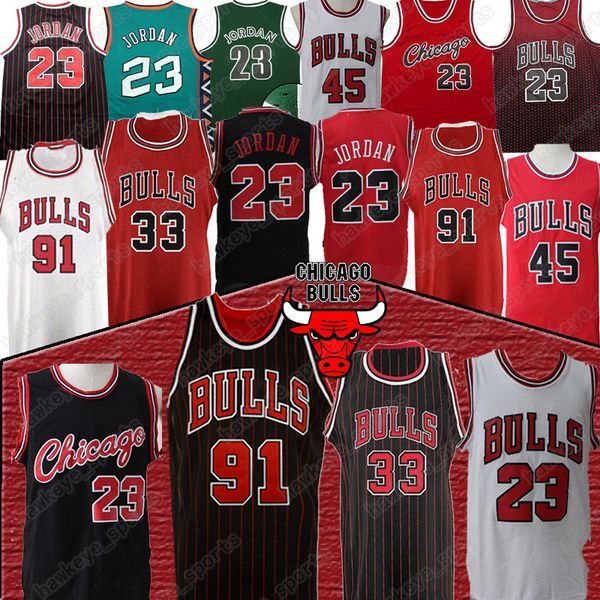

23 MJ Retro Scottie 33 Pippen Dennis 91 Rodm Jerseys Hot Sale men top quality Maillots de basketball jerseys 2019