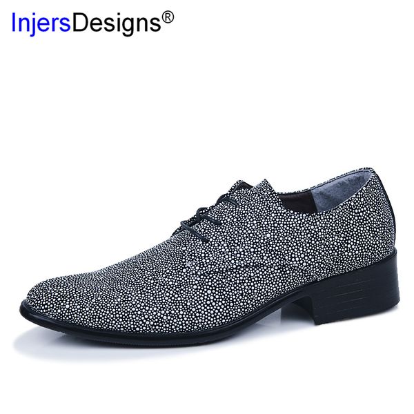 

brand fashion shoes men party wedding shoes new zapatos de hombre comfortable male footwear pointed toe oxfords men formal, Black