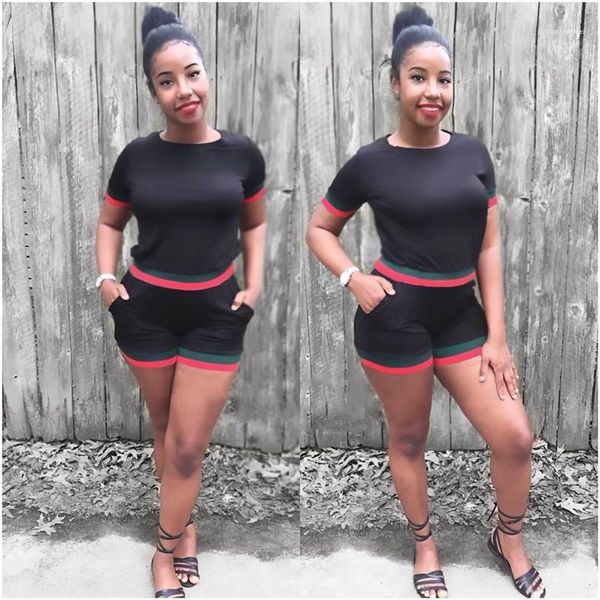 

shorts suits summer leisure plus size clothing sport suits pencil pants fashion designer tracksuits women 2pcs, Gray
