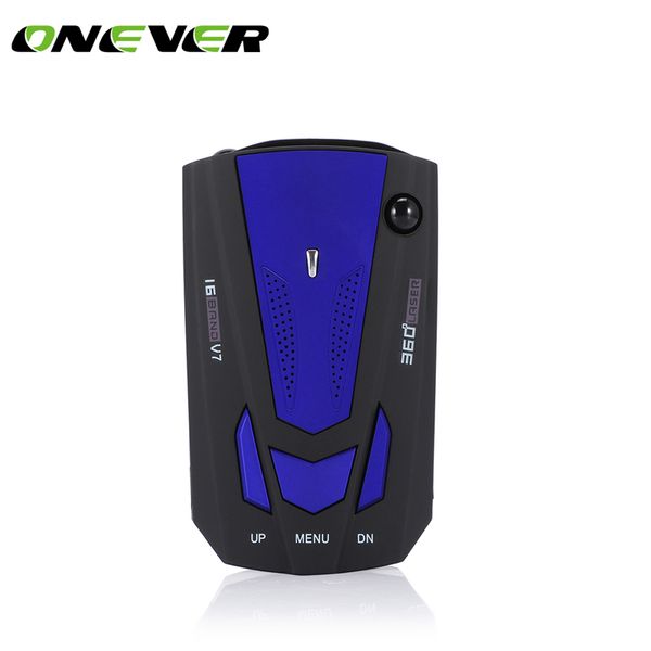 

onever 16 band car anti for vehicle v7 speed voice alert warning led display