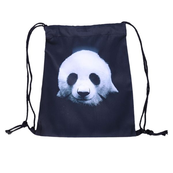 

lovely 3d printed backpacks bags drawstring rucksacks big capacity schoolbag for young men & women(beige