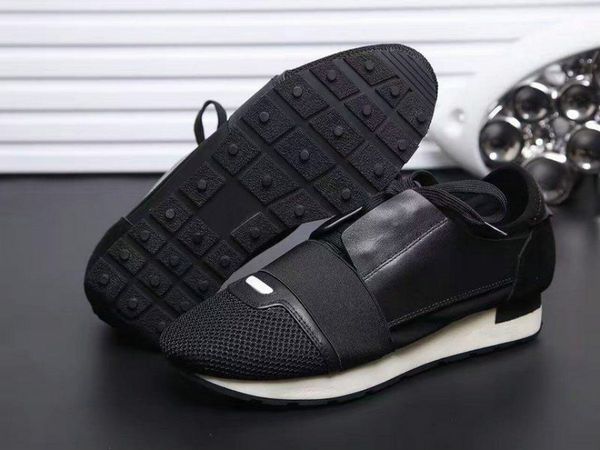 

2020 mens shoes new fashion flats runners racer casual shoes womens, Black