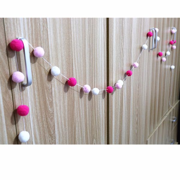 

various colors creative wool felt balls for ls/clubs/bars/bedroom/diy home decoration supplies