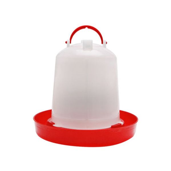 

1.5/2.5/4l reusable plastic food feeder chicken chick hen poultry lid handle farm animal feeding watering farm animal supplies