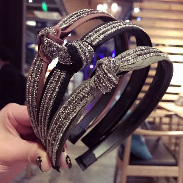 

haimeikang new arrival fashion crystal shine women headband colorful elegant hairband girl headwear hair band