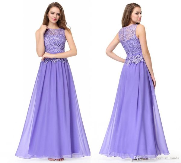 Hochwertige neue elegante Spitze, ärmellos, lange formelle Abendkleider, Königsblau, Weiß, Chiffon, Abendkleid, Abschlussball, Party, HY145