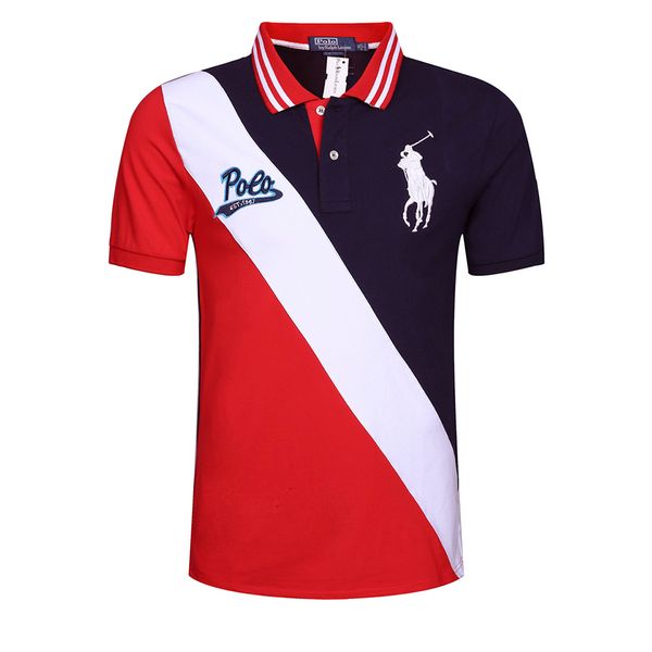 

luxury mens designer tshirt ralph pony embroidery lauren fashion brand polo shirt classic horse pole logo cotton business summer tshirts, White;black