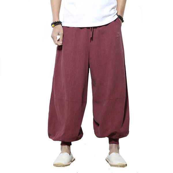 

mens harem pants 2018 summer clothing male mid waist cross pants man loose casual fitness hip-hop joggers lanterns trousers 5xl, Black
