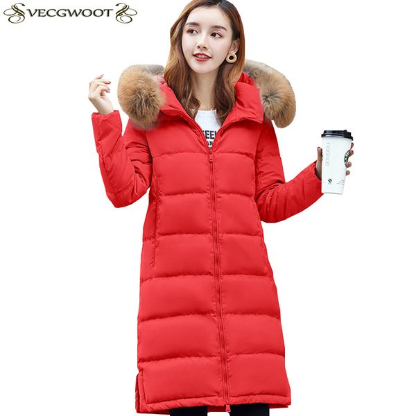 

женский long 2018 new winter пуховик женщины тонкий моды большой размер с капюшоном теплый пуховик женщины сплошной цвет s553, Black