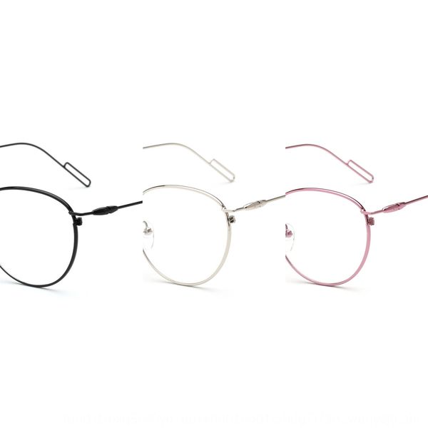 

l'oreo 9788 plain round men's and myopia women's metal glasses frame kick-off myopia glasses frame, Silver