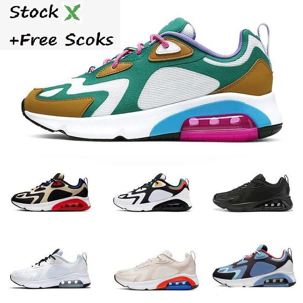 

stock x 200 men running shoes air bright crimson bordeaux royal pulse black white metallic silver designer max sneakers trainers 40-46