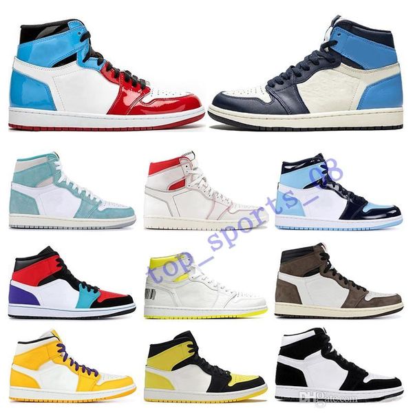 

new mens basketball shoes 1s obsidian unc fearless phantom turbo green 1 backboard phantom gym red sport sneaker trainer size 5.5-12