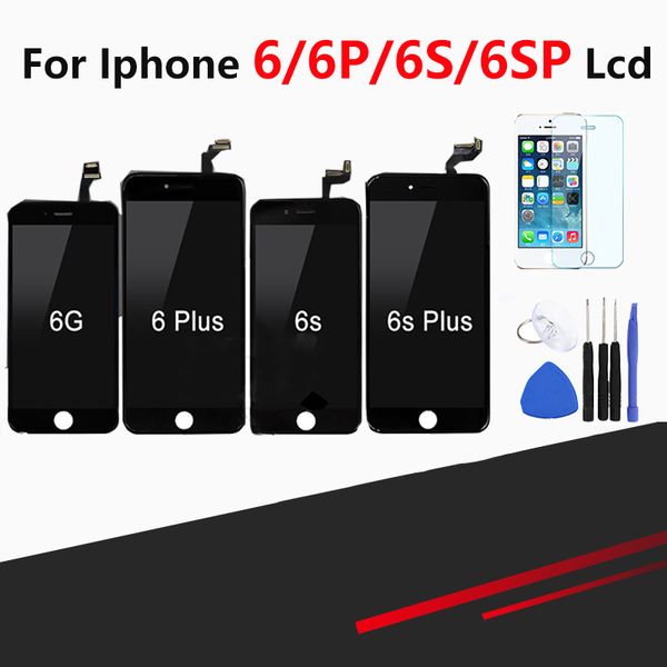 

розничная высокое качество сенсорный экран для iphone 6 6 plus 6s 6s плюс жк-дисплей pantalla ассамблеи digitizer замена + бесплатные инстру
