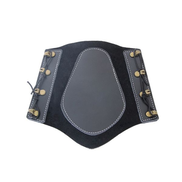 

adjustable archery arm guard protection accessory for hunting practice protection safe strap, Black;gray