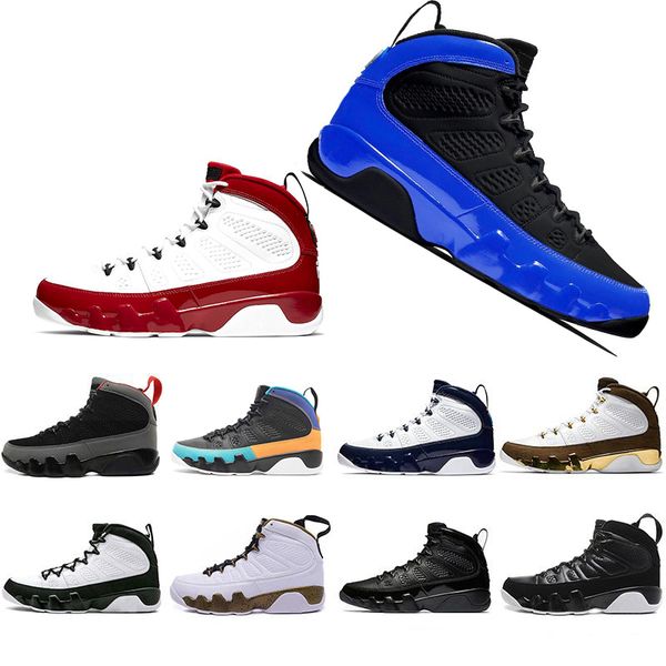 

time limited gym red racer blue 9s mens basketball shoes dream it unc la bred space jam men sports sneakers us 7-13