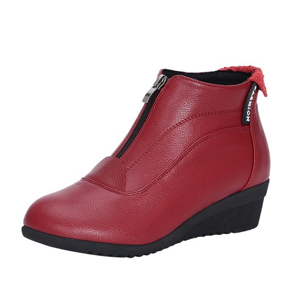 

sagace autumn and winter dance shoes short boots soft bottom heel boots zip wedges casual travel women's outdoor august 8, Black