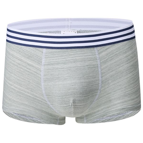 

vertvie boxer men underwear cotton boxer breathable mid waist men's sports briefs u convex design underpants male, Black;white