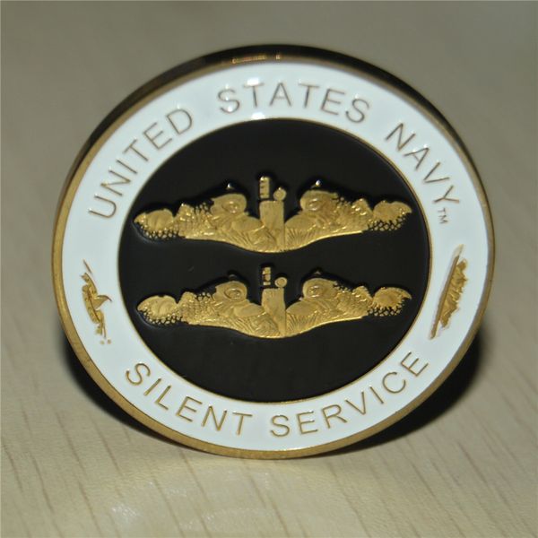 

24k позолоченного united states navy silent сервис challenge coin submarine сервис новая, бесплатная доставка brand new сбор монеты