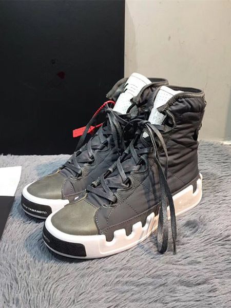 

new fashion luxury designer shoes man real leather high sneaker 2 colors y-3 running shoes for sale